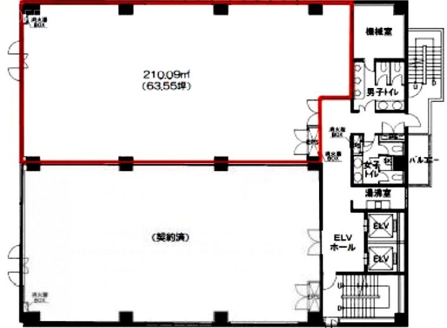 第3須三(スサン)ビル2F 間取り図