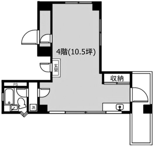 上高田ロイヤル4F 間取り図