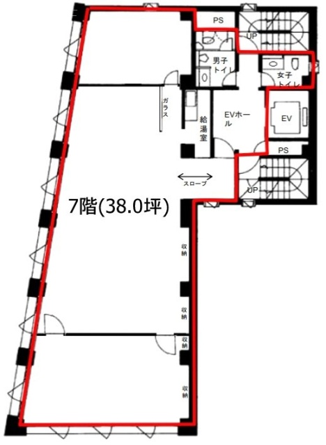 神田レンガビル7F 間取り図