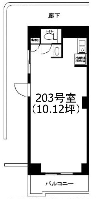 メゾンウィスタリア203 間取り図