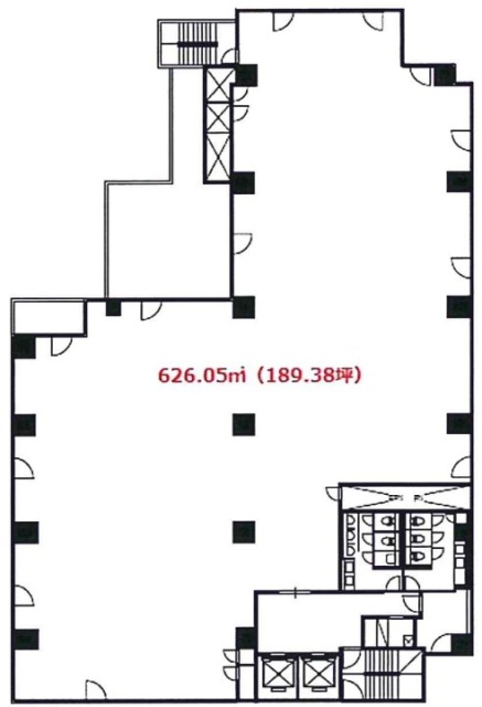 小石川桜ビル5F 間取り図