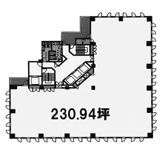 UD神谷町ビル10F 間取り図