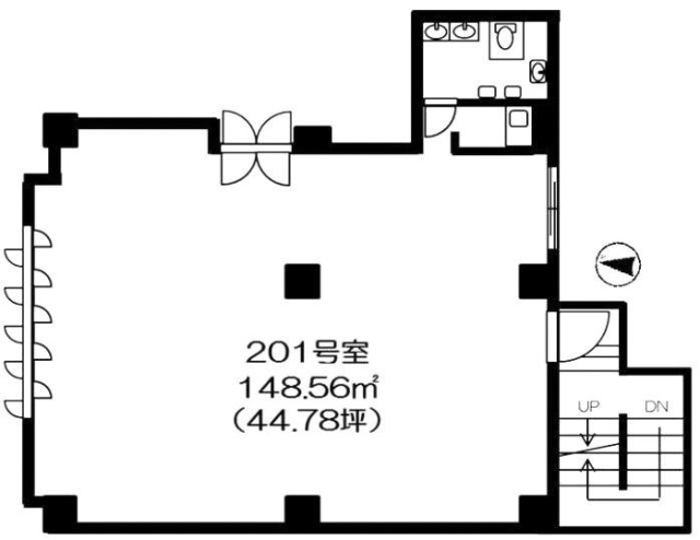 メゾン荒川Ⅱ201 間取り図