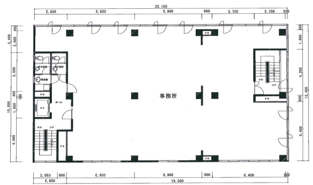 茅場町第二長岡ビル4F 間取り図
