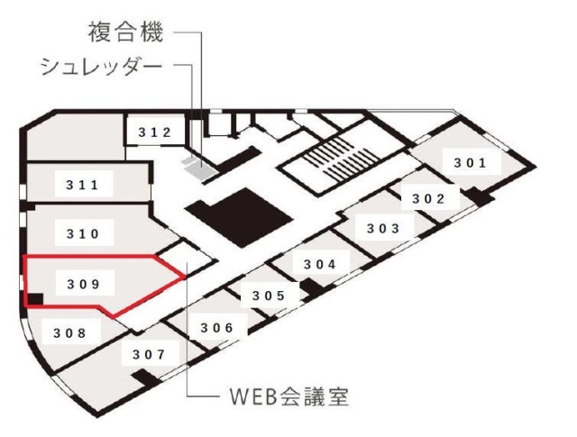 日総第27ビル309 間取り図