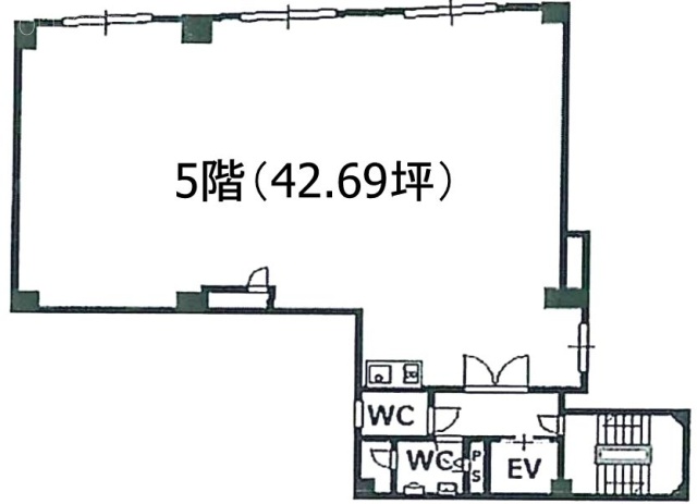 山城ビル5F 間取り図