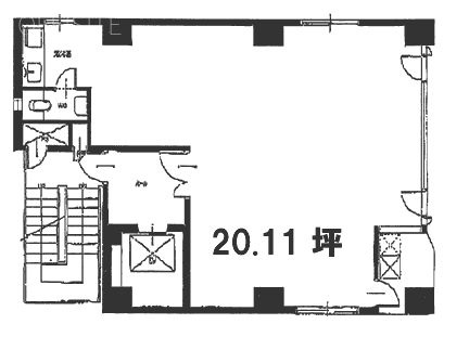 文化エステート浜町ビル4F 間取り図