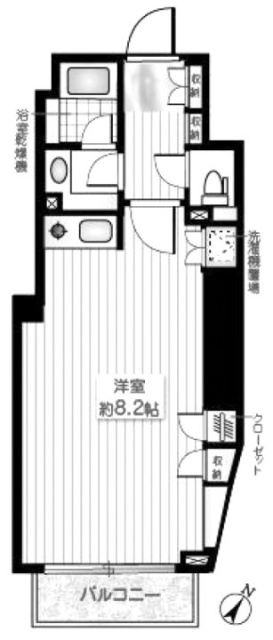 ファミール東京グランリッツ3F 間取り図