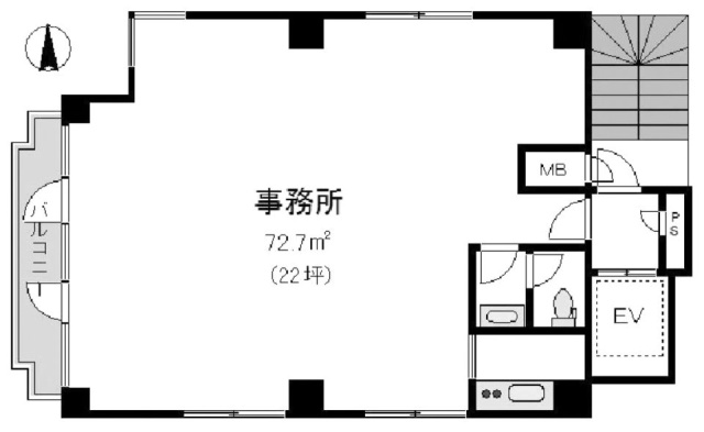 宝栄成子坂ビル301 間取り図