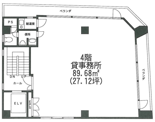 八重洲新宿御苑ビル4F 間取り図