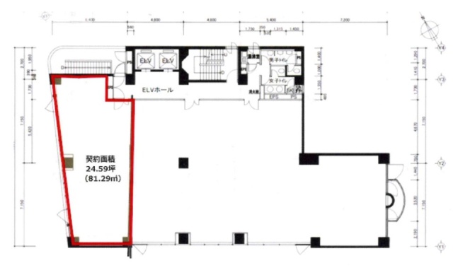 五反田HSビル7F 間取り図