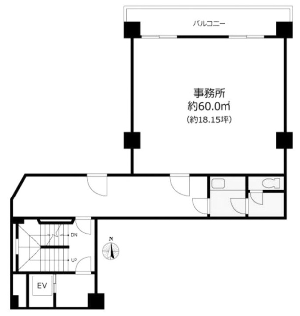 第一力蔵ビル2F 間取り図