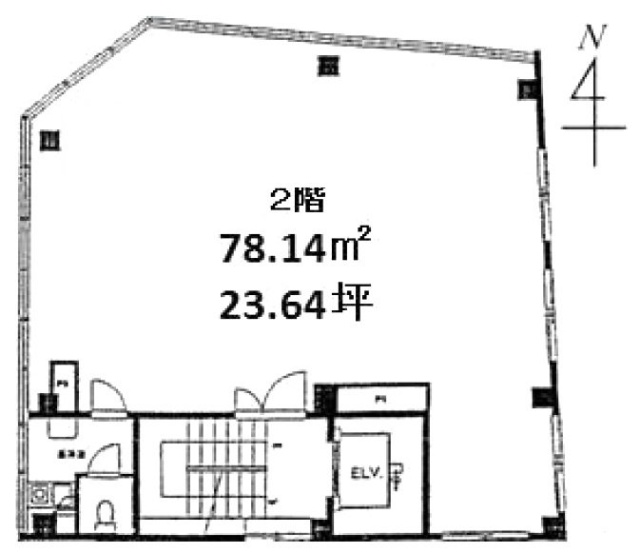 美矢川ビル2F 間取り図