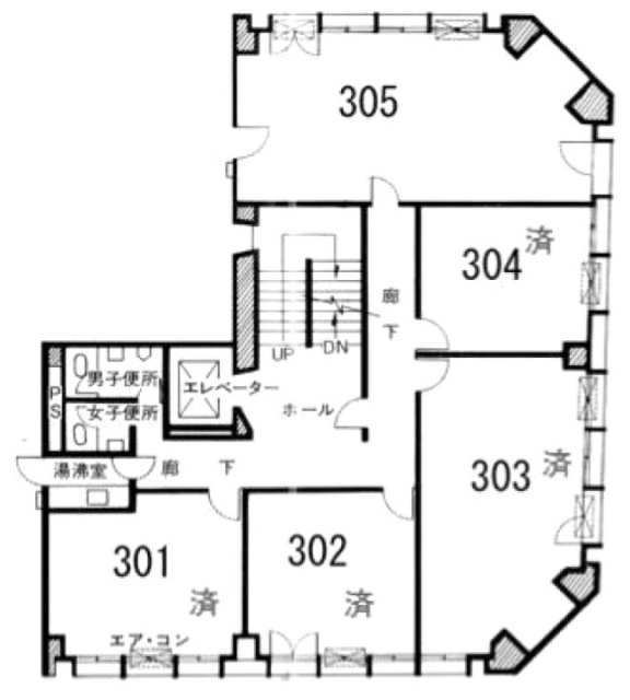 大島ビル本館305 間取り図