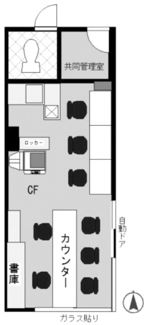 西新宿ダイヤモンドビル1F 間取り図