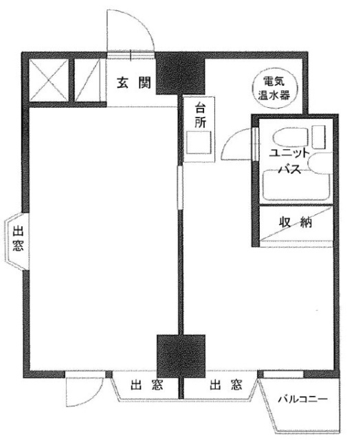 吉祥寺永谷シティプラザビル1008 間取り図