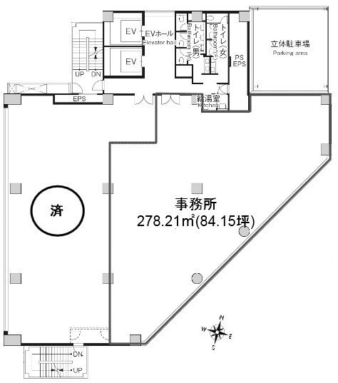 新四curumuビル902 間取り図