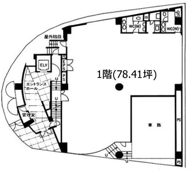 芝MONTビル1F 間取り図