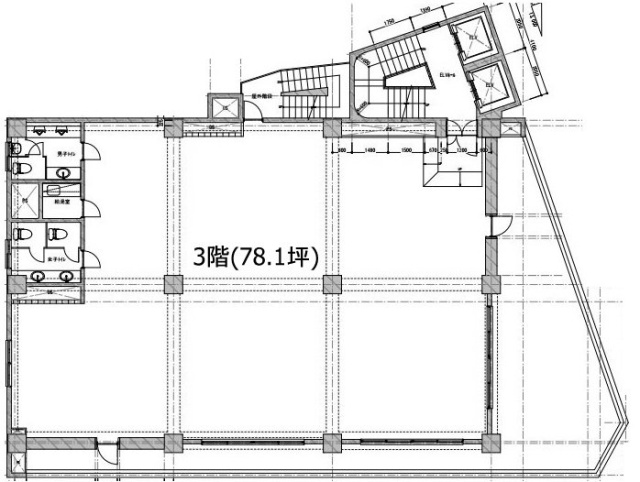 日本橋茅場町阪神ビル3F 間取り図