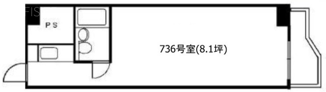 ウィン青山736 間取り図
