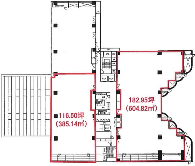 Daiwa赤坂ビル3F 間取り図