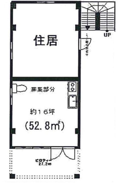 コンフォート上之根ビル1F 間取り図