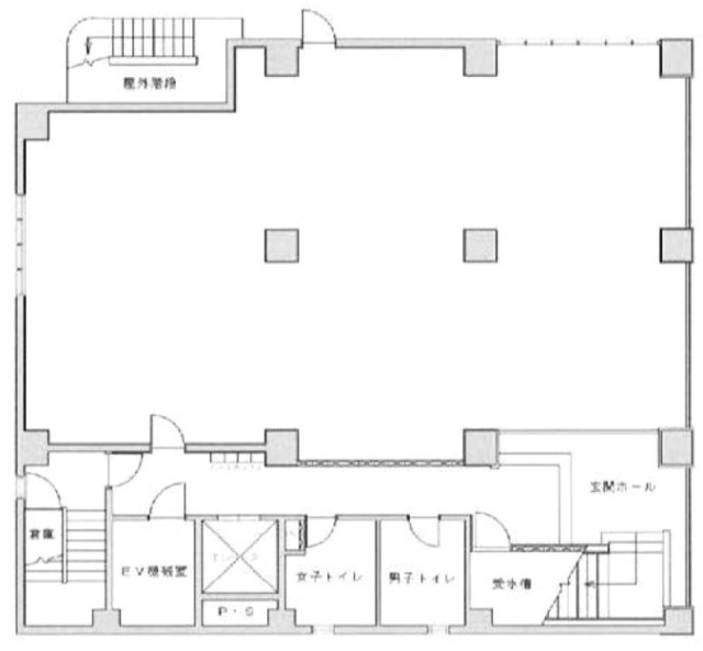 若竹ビル1F 間取り図