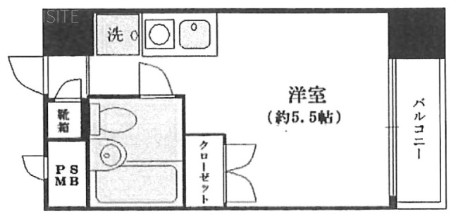 スカイコート早稲田ビル2F 間取り図