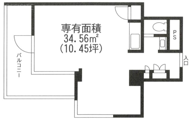 常磐松ロイアルハイツ608 間取り図