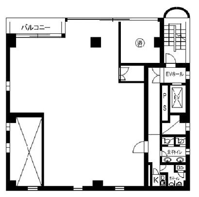 岡田タイルビル201 間取り図