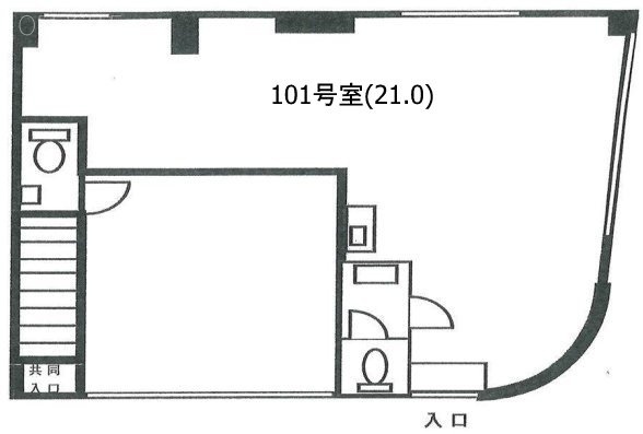 岡部ビル101 間取り図
