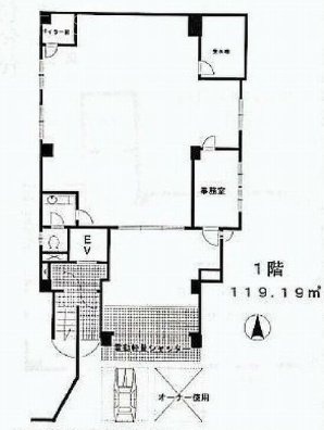 パールフラッツビル1F 間取り図