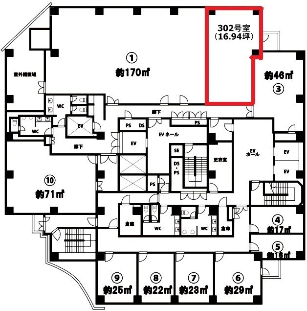 ザ・タワーズ台場(イースト)302 間取り図