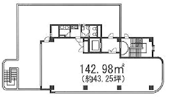 S・S WACOESビル3F 間取り図