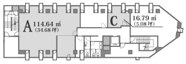 赤坂フローラルプラザC 間取り図