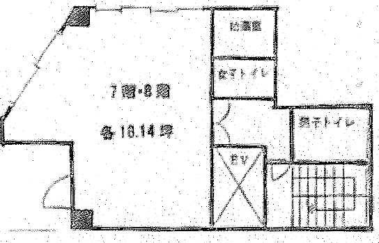 F&Fロイヤルビル8F 間取り図