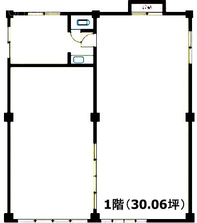 コーポ竹島1F 間取り図