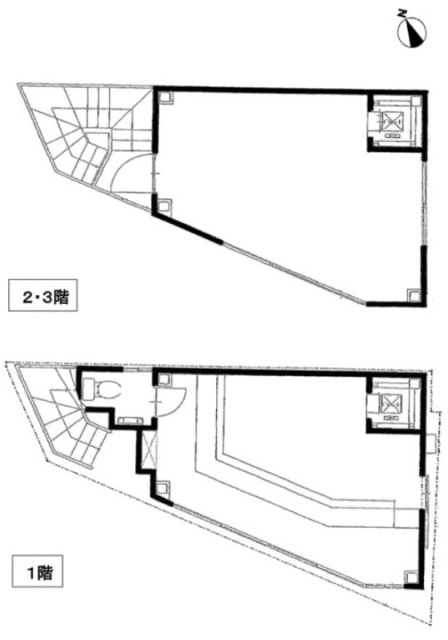 K&Yビル田町1F～3F 間取り図
