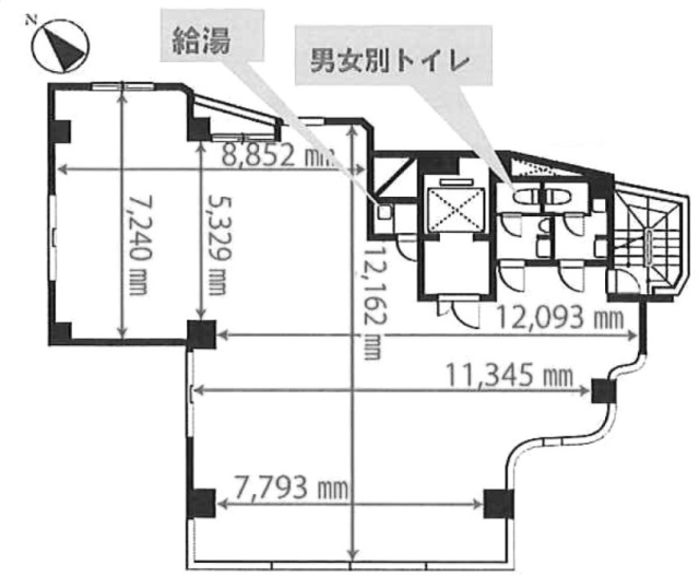 ワコーレ千駄木ビル2F 間取り図