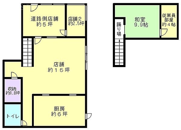 くにたちベースビル1F～2F 間取り図