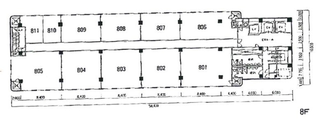 六本木共同(ロア六本木)ビル806 間取り図