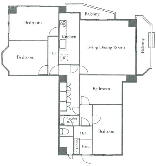平河マンション101 間取り図