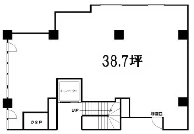 駒込富士ハイツビル1F 間取り図