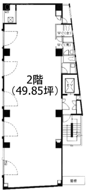 市谷東ビル2F 間取り図