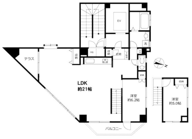 ノーク(NOKK)ビル9F~10F 間取り図
