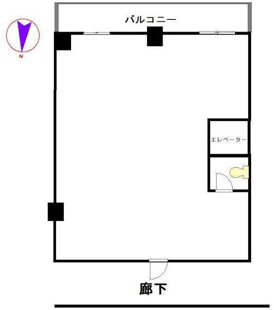 セブンビル6F 間取り図