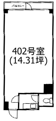 千年ビル402 間取り図