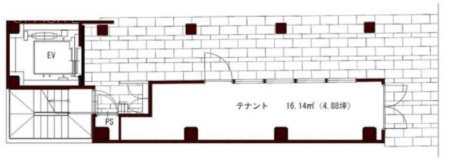 HP-SQUARE YAESUビル1F 間取り図