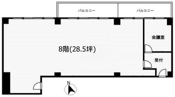 水道橋西口会館801 間取り図