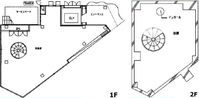 ジョワレ恵比寿B1F～1F 間取り図